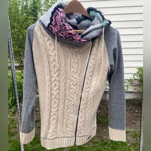 Desigual “Why?”  Zip Up Hoodie